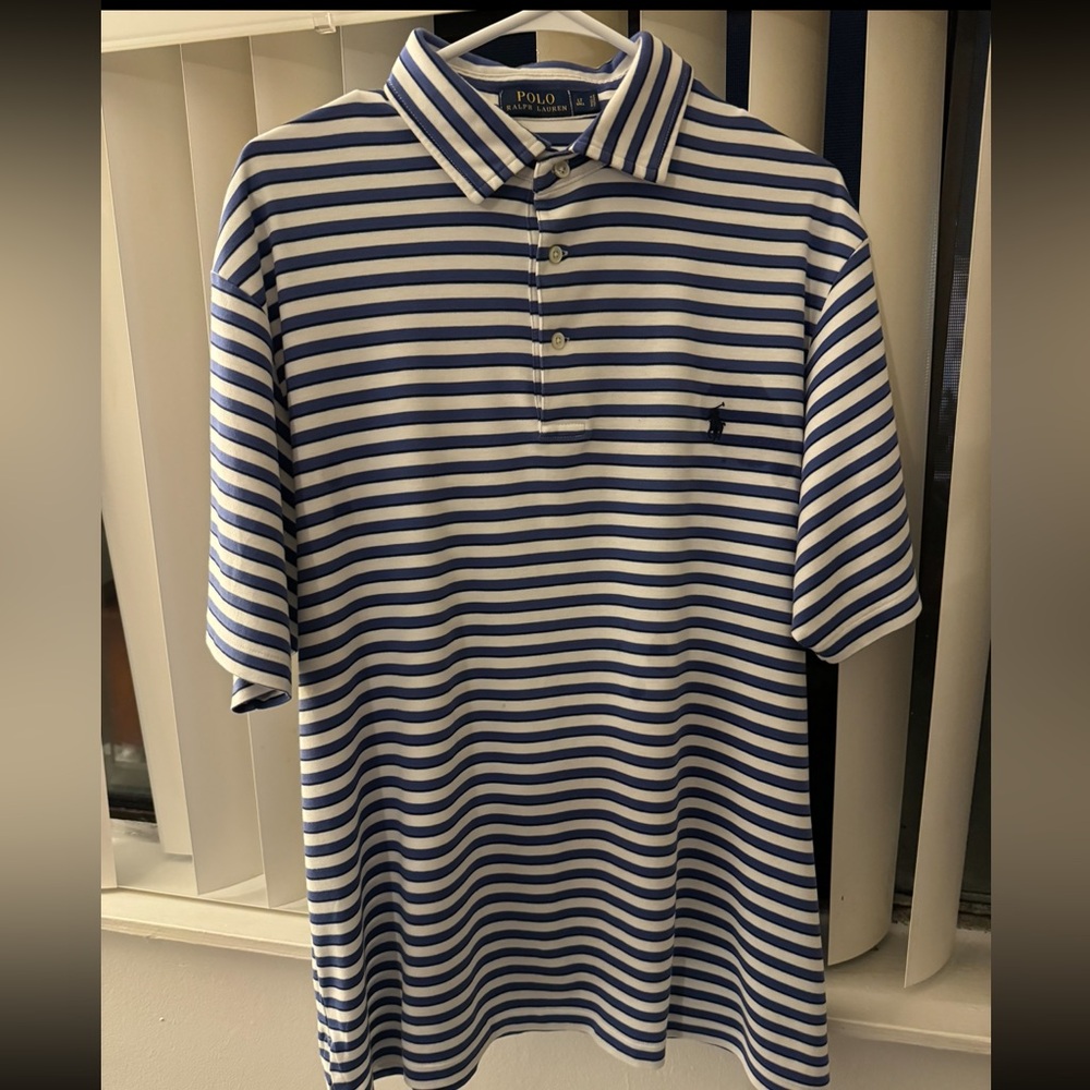 Men’s polo Ralph Lauren short sleeve collar size large tall new without tags
